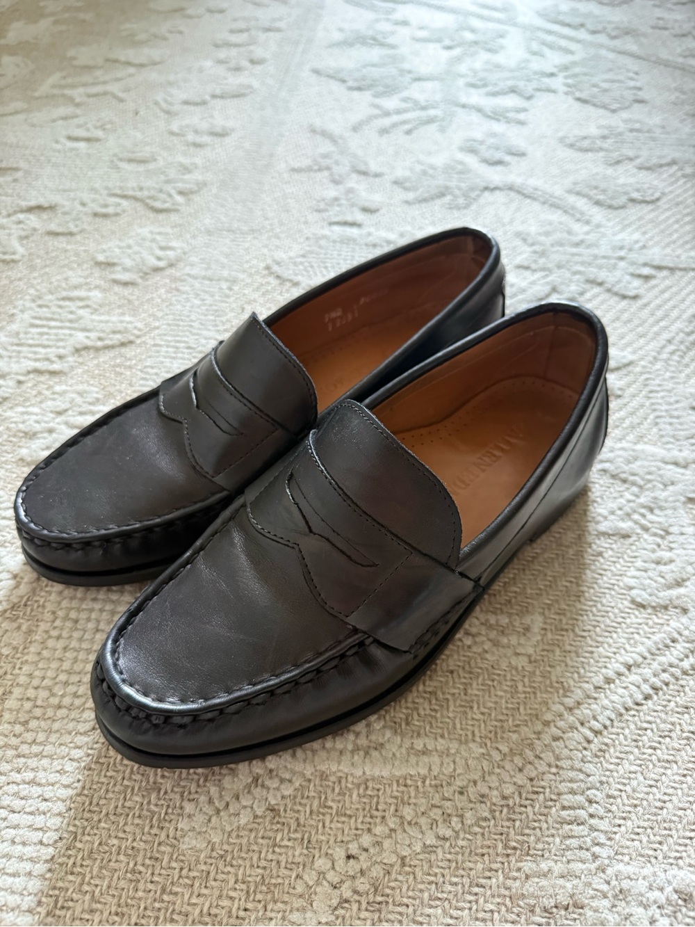 Allen Edmonds Black Leather Penny Loafers